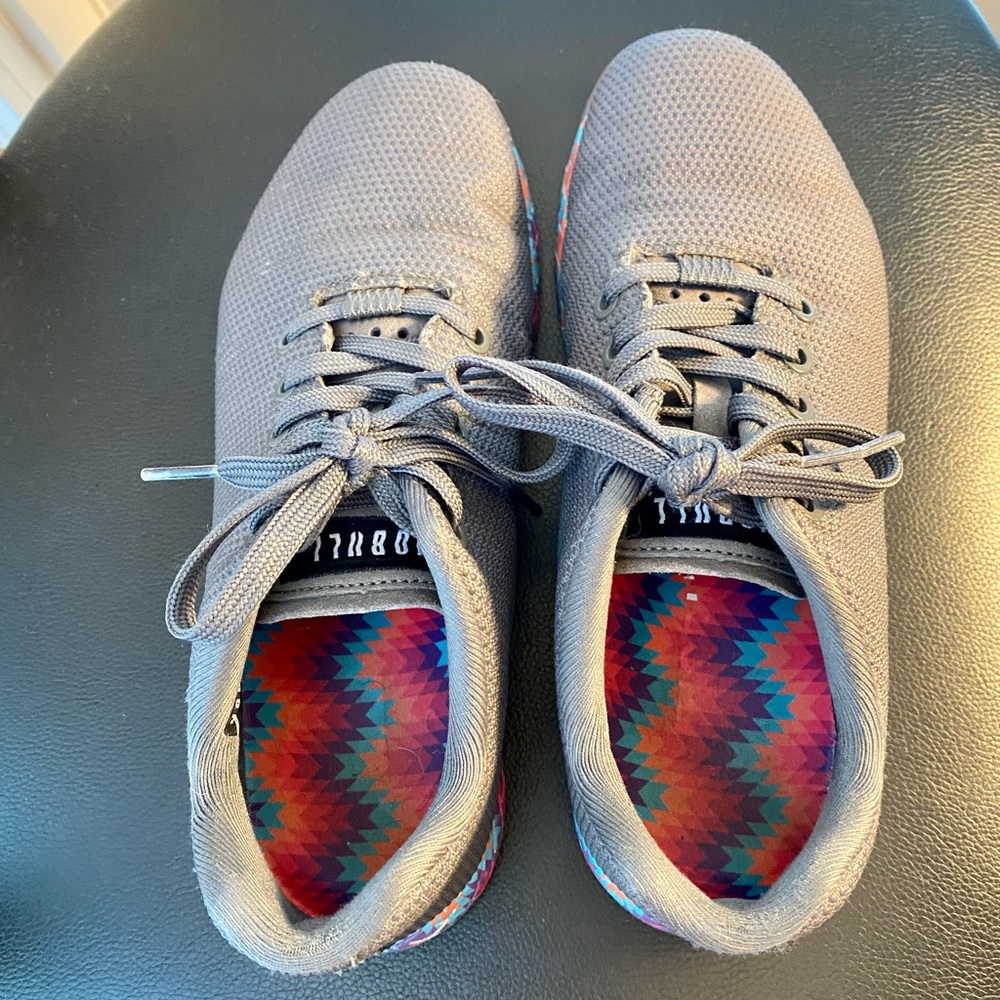 Nobull Grey Patchwork Trainer Size 8 - image 4